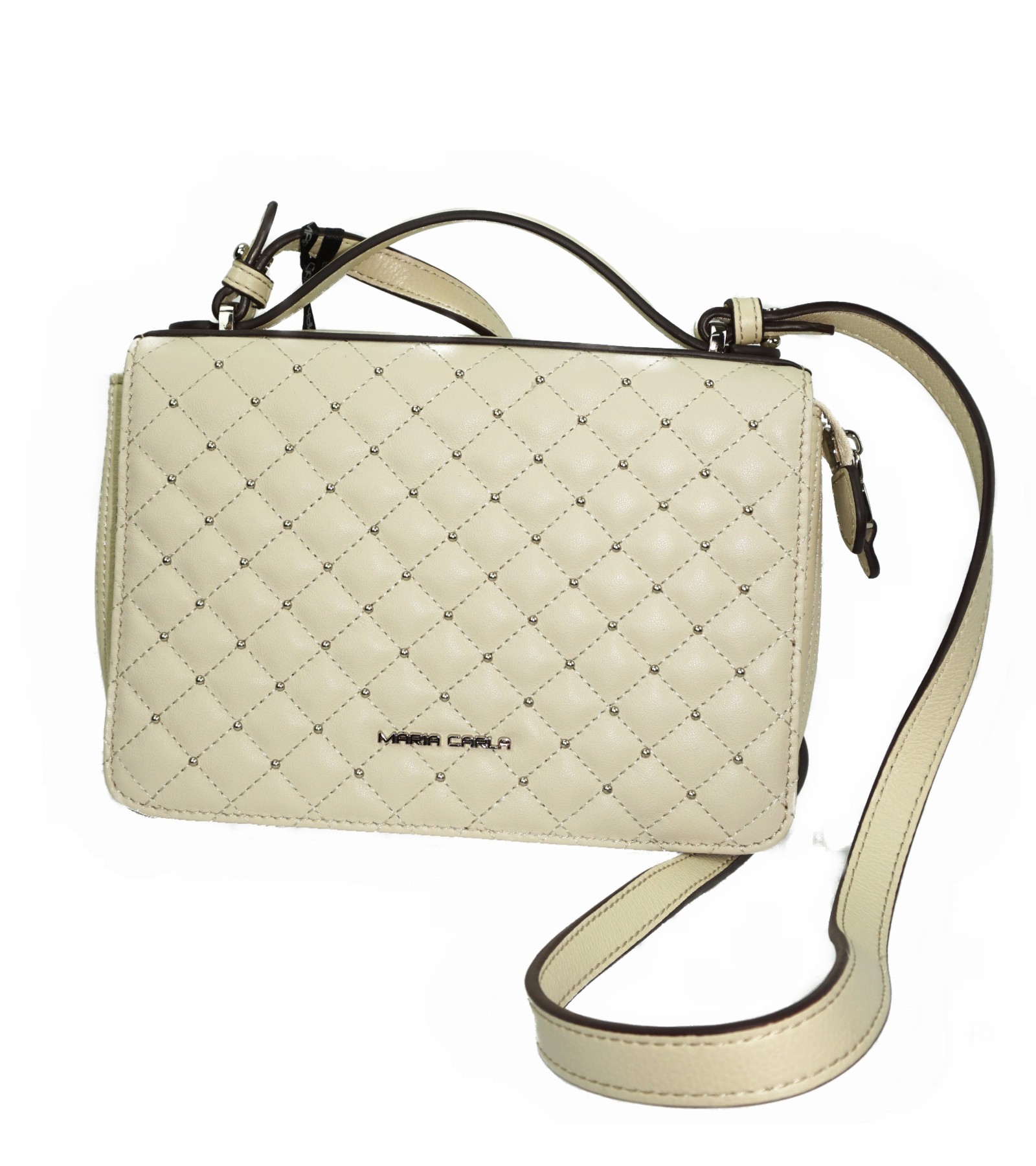 Maria Carla Leather Shoulder Bag