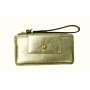 Maria Carla Metallic Leather Clutch