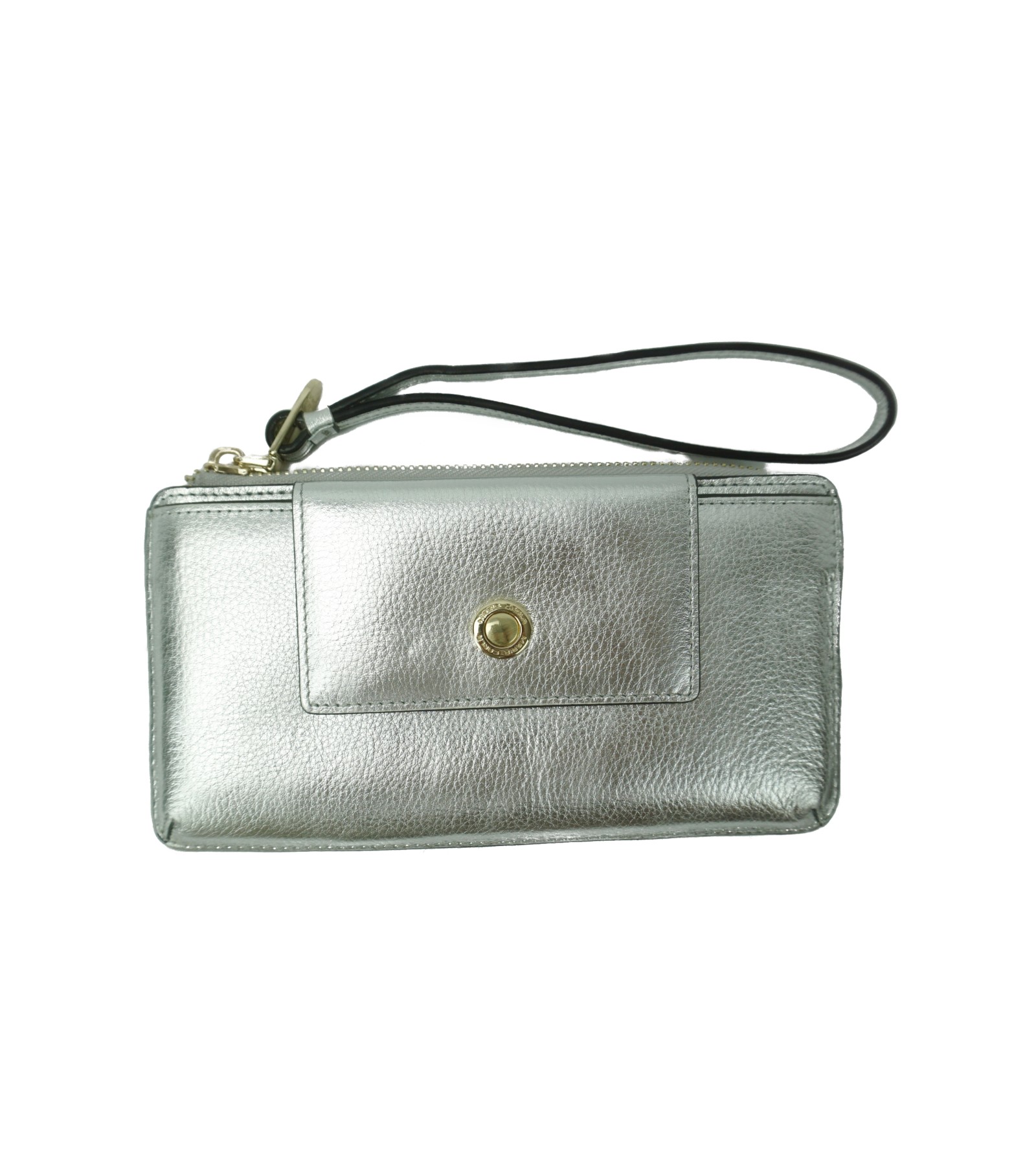 Maria Carla Metallic Leather Clutch