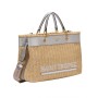 Nannini Straw/Leather Handbag Tropez